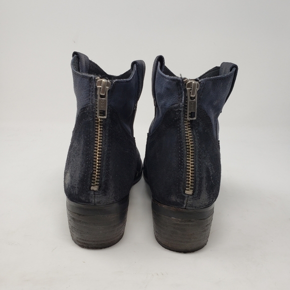 Steve Madden Midnite Ankle Bootie Blue Suede size 9 - Picture 5 of 9